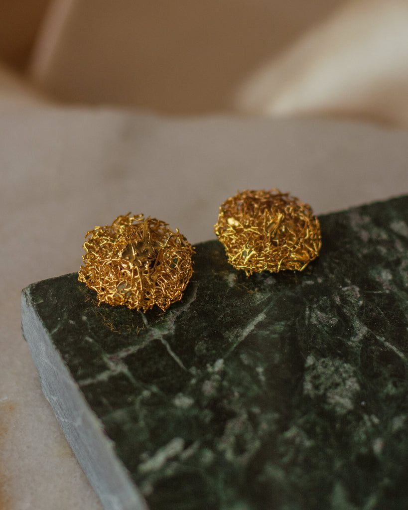 Aretes Topo Luffa Estropajo - Image 2