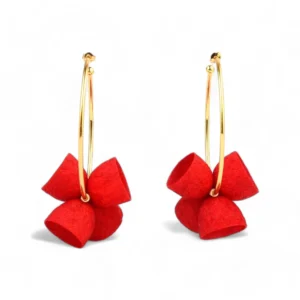 ARETES CANDOGAS HOJITAS