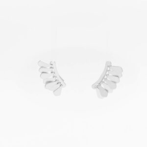 Aretes Escalador Monserrate plateados
