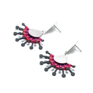 Aretes cortos media luna