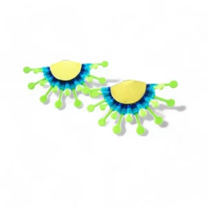 Aretes tipo topos media luna