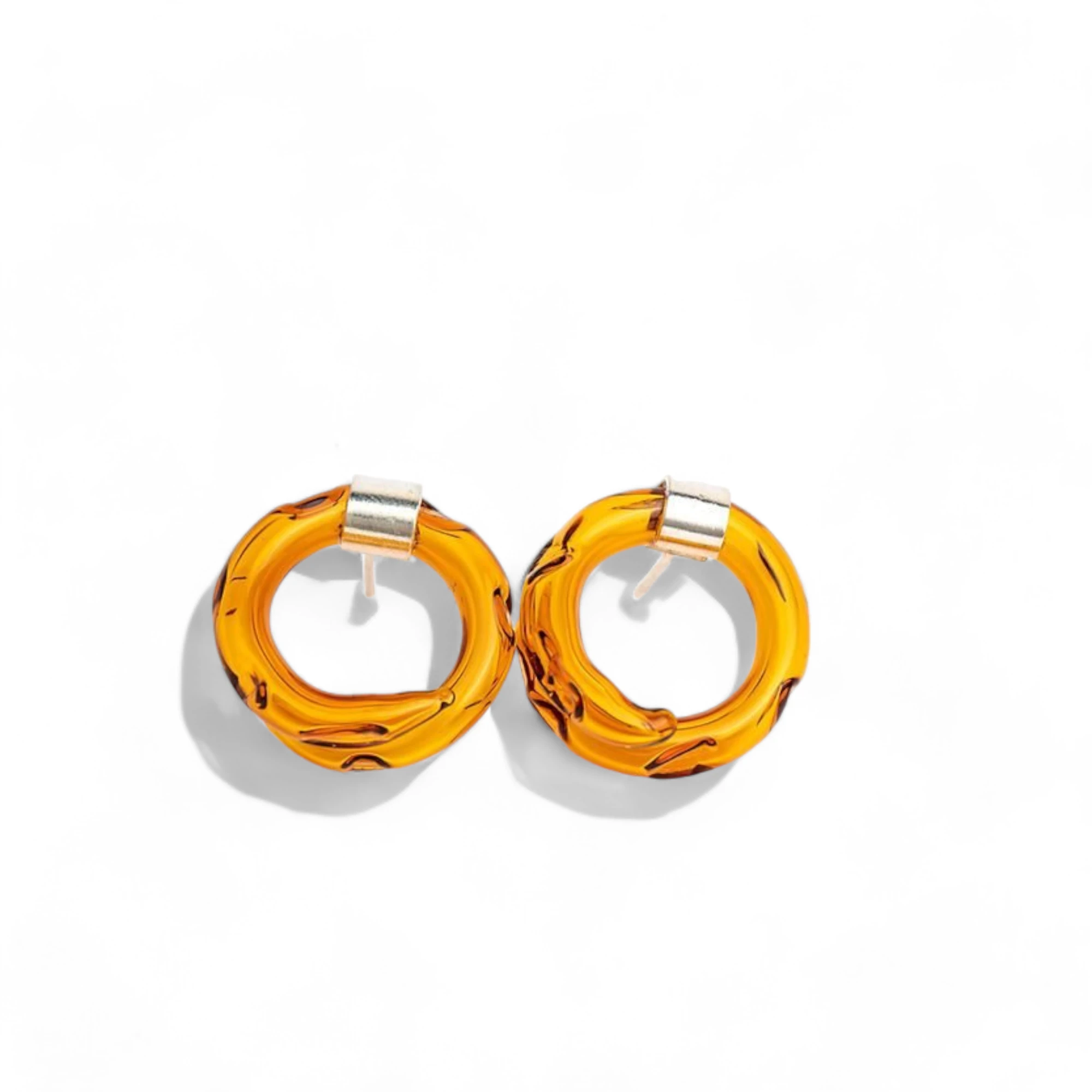Aretes Remolino Ámbar